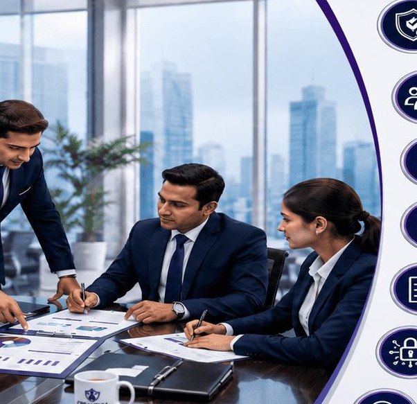 Creantum management team reviewing operations with a client