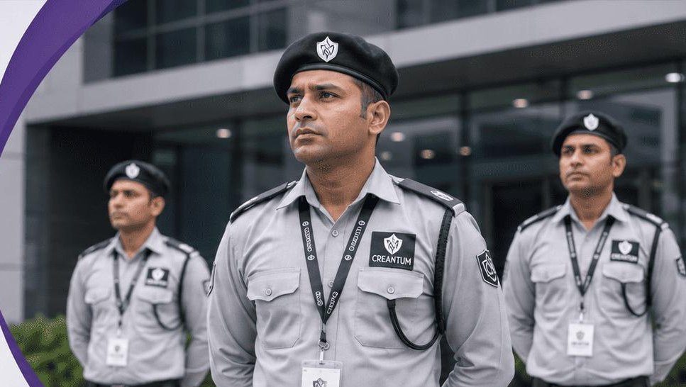 Creantum security personnel deployed at a corporate site